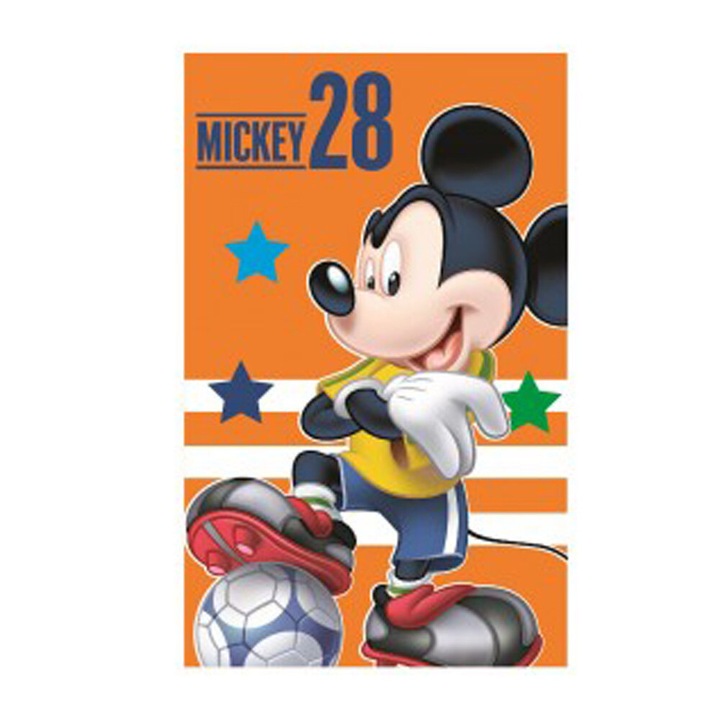 Disney Mickey Football Orange кърпа за ръце кърпа за лице, кърпа 35x65см