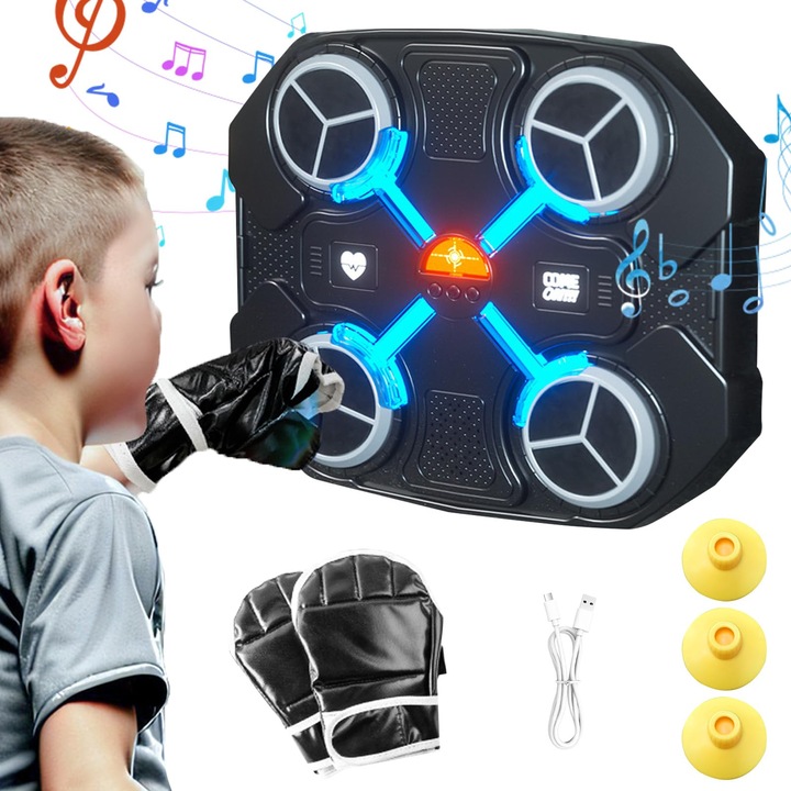 Машинка музикална кутия за стена, с Bluetooth функция, 3 скорости, черна