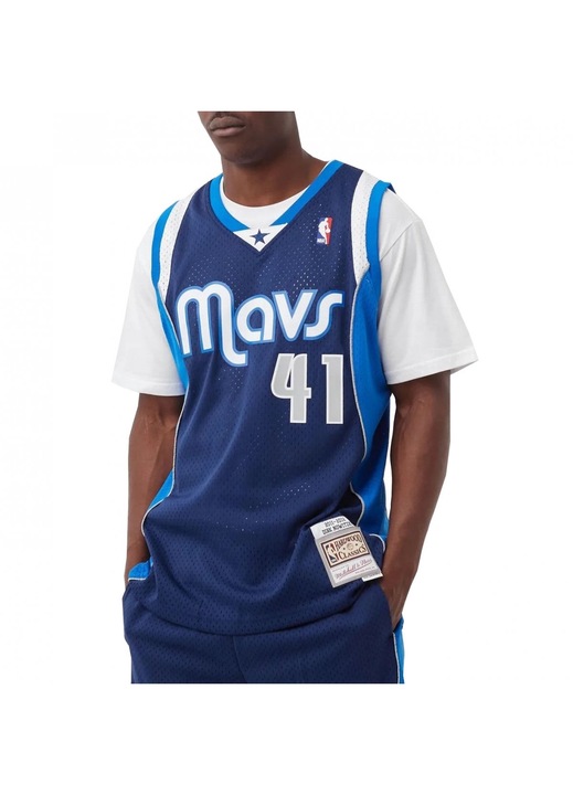Tricou barbati Mitchell & Ness, NBA Swingman, Dirk Nowitzki, confortabil, 100% poliester
