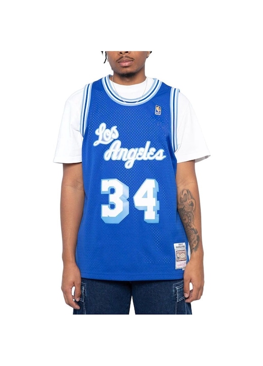 Мъжка спортна тениска Mitchell & Ness, NBA Swingman, Los Angeles Lakers, Shaquille O'Neal, 100% полиестер