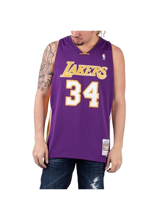Мъжки потник Mitchell & Ness, NBA Swingman, Shaquille O'Neal, лилав, полиестер, M INTL
