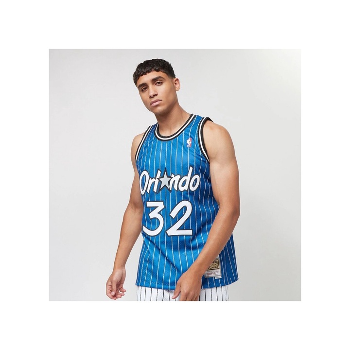 Mitchell & Ness NBA Swingman Road Magic 94 férfi sportmez, egyedi design, 100% poliészter, kék, S INTL