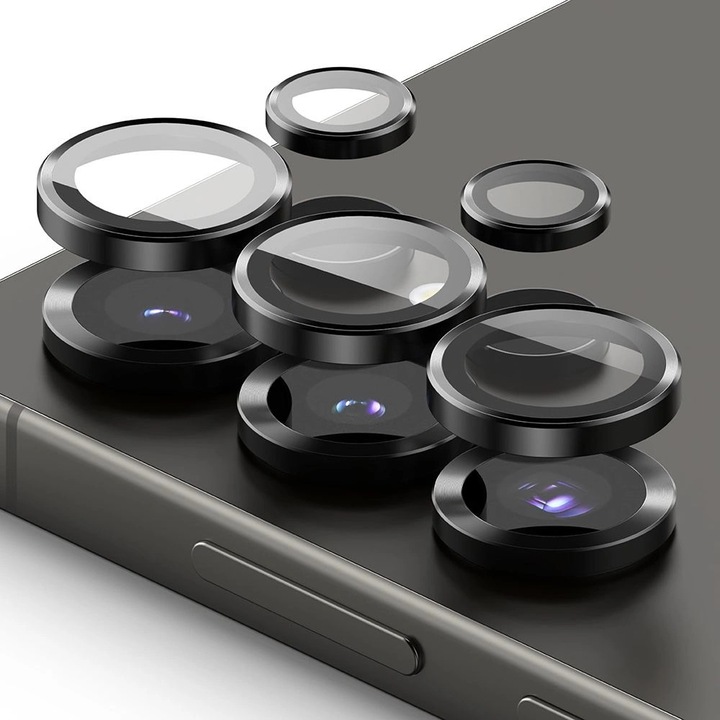 Комплект от 2 броя протектори за лещи за Samsung Galaxy S25 Ultra, Ringke, алуминиеви, черни