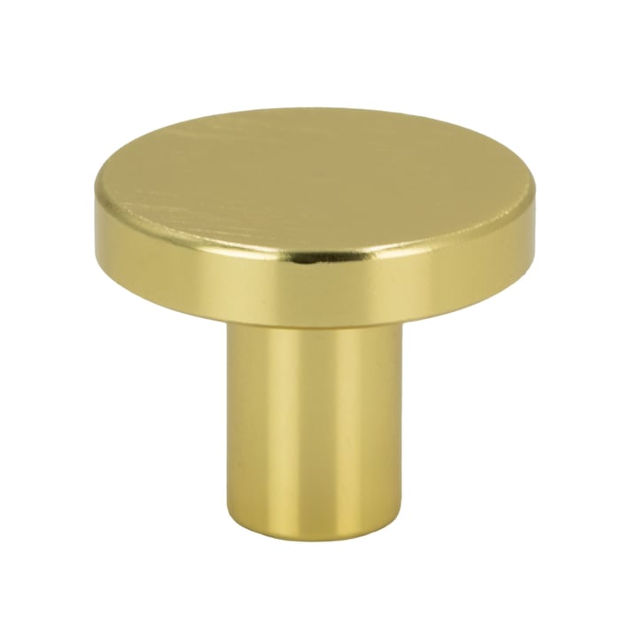 Maner de mobila rotund, metal, 2,5 cm, auriu periat, B&B