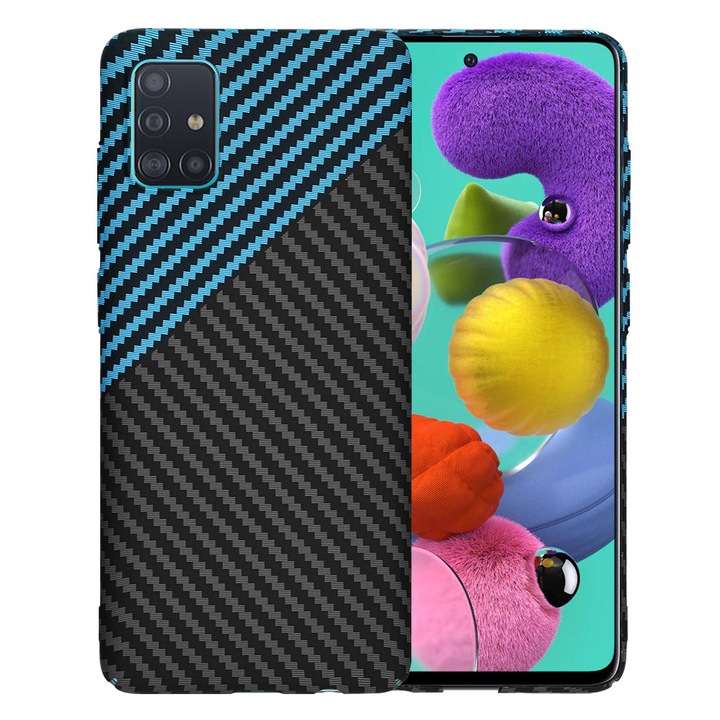 Husa Protectie pentru Samsung Galaxy A51 4G, J43, Lexgard, Albastru RoyalPulse