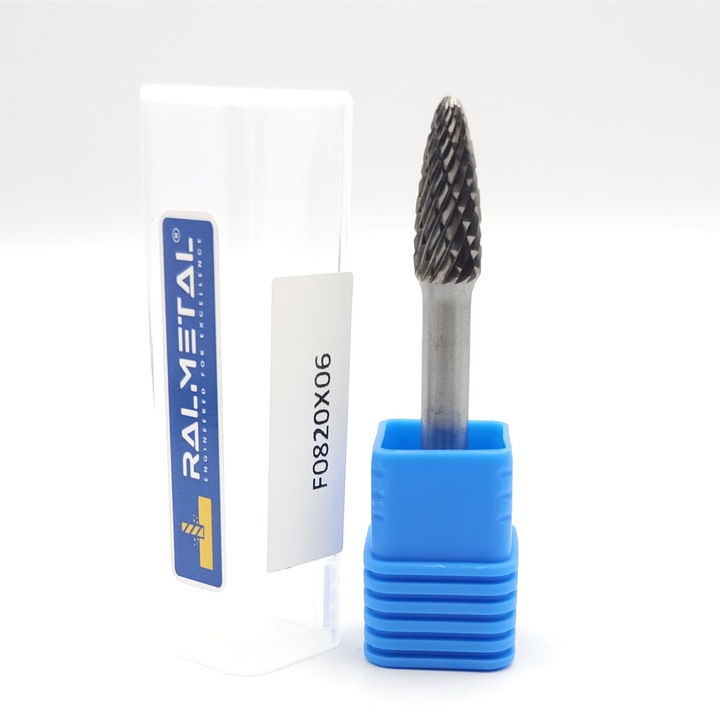 Frez Ralmetal RBF 8x20x6D x 65mm, 60 HRC, pentru materiale dure