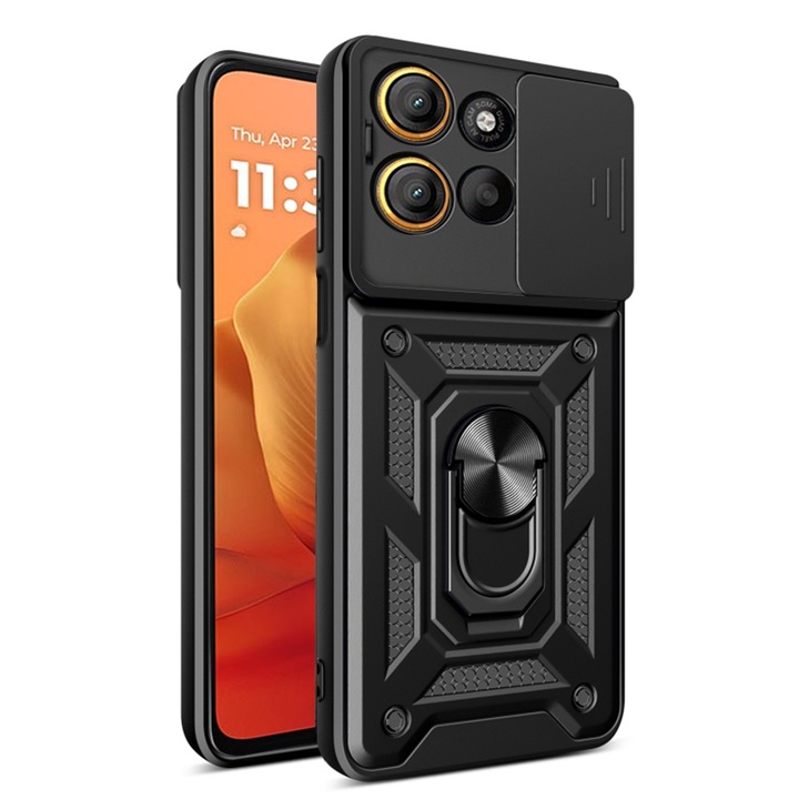 Кейс за Motorola Moto G15 / G15 Power camshield pro черен