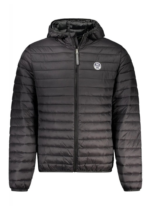 Geaca barbati, cu 2 buzunare exterioare, 901251000, cu gluga, logo, North Sails, Negru, Negru