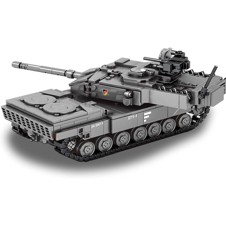 WALALLA Építőkészlet, Tank Challenger Leopard 2A7, 898 db, 6 év+