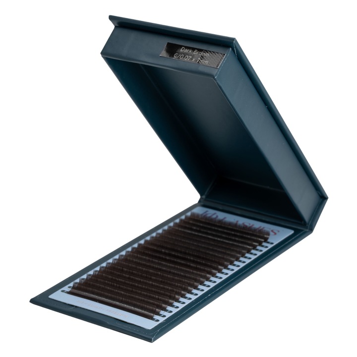 Удължаване на мигли Тъмнокафяв микс, дебелина 0,07, дължина 5-9, извивка M, HQLashes