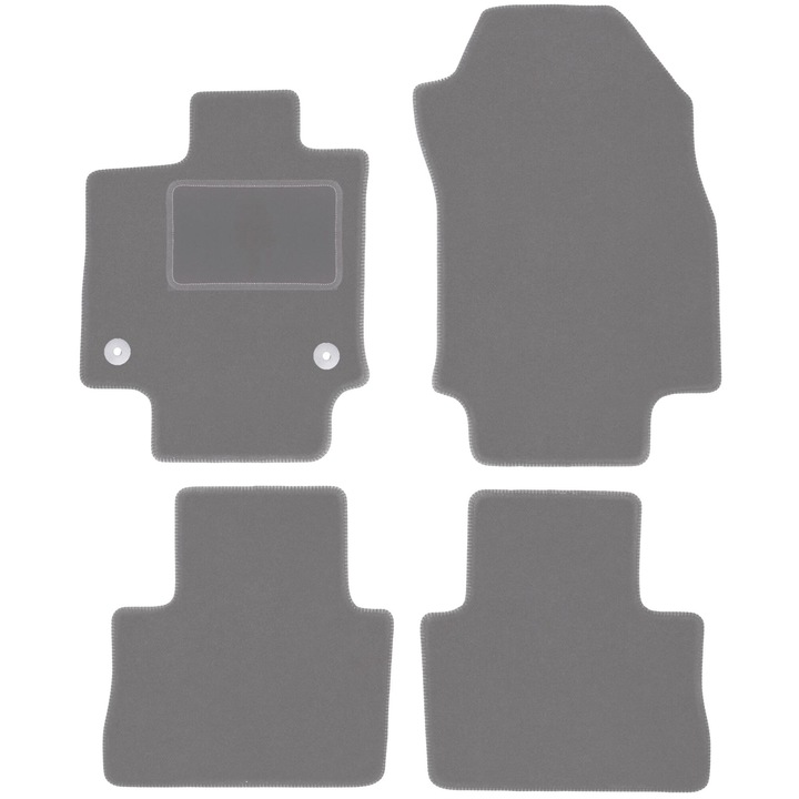 Set covorase auto, 4 bucati, presuri auto, pentru: Toyota RAV4 V Hybrid (2019-) SUV gri, Wielganizator