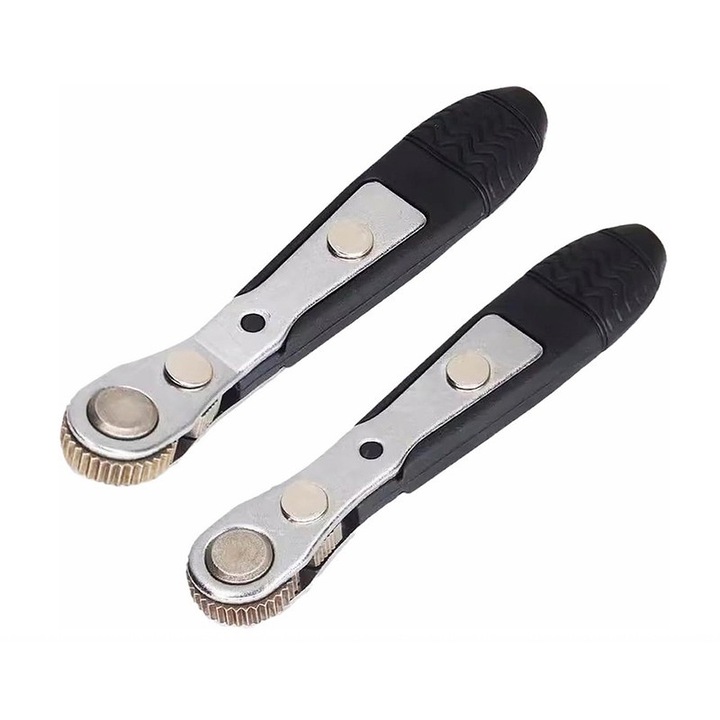 Set 2 chei cu clichet mini, Yakumuz, unghi de 90 grade, dimensiune compacta, 1/4 inch