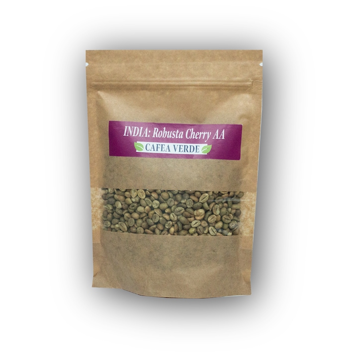 Cafea naturala verde, de specialitate: India - Robusta Cherry Chikmagalur (250g)