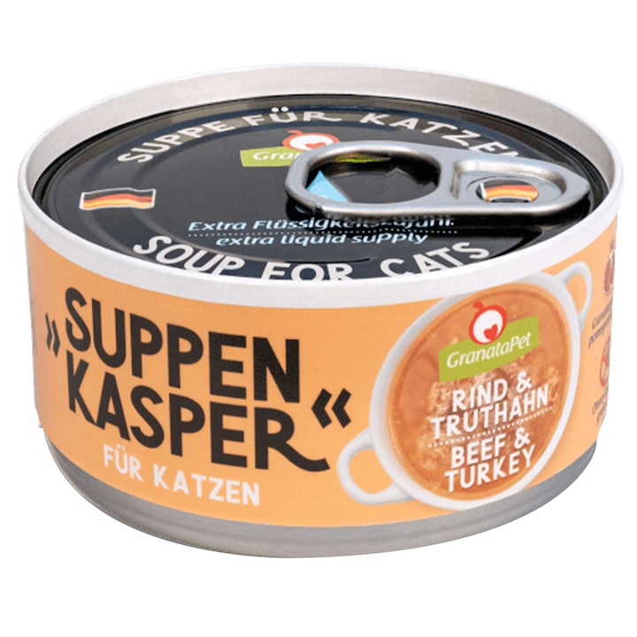Supa pentru pisici vita si curcan Suppenkasper, GranataPet, 70 g