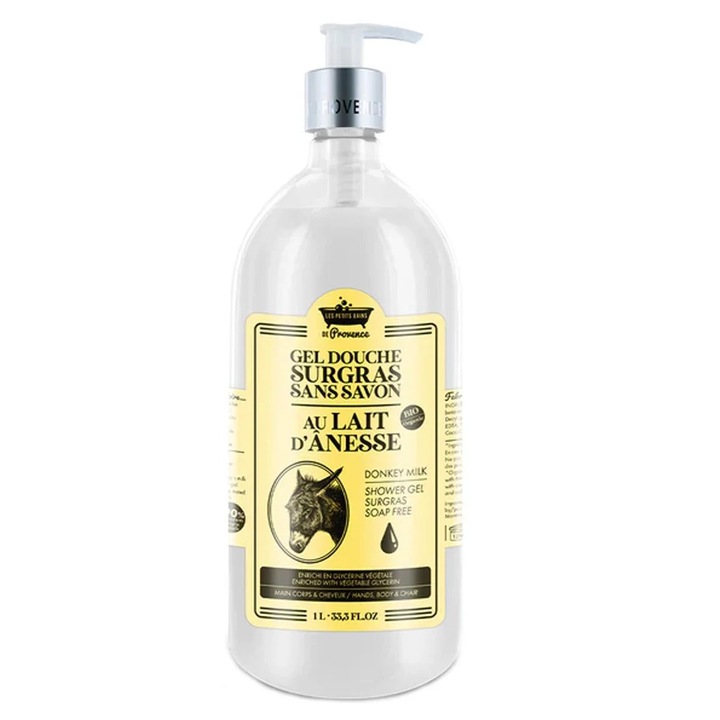Donkey Milk tusfürdő, Les Petites Bains de Provence, 1L