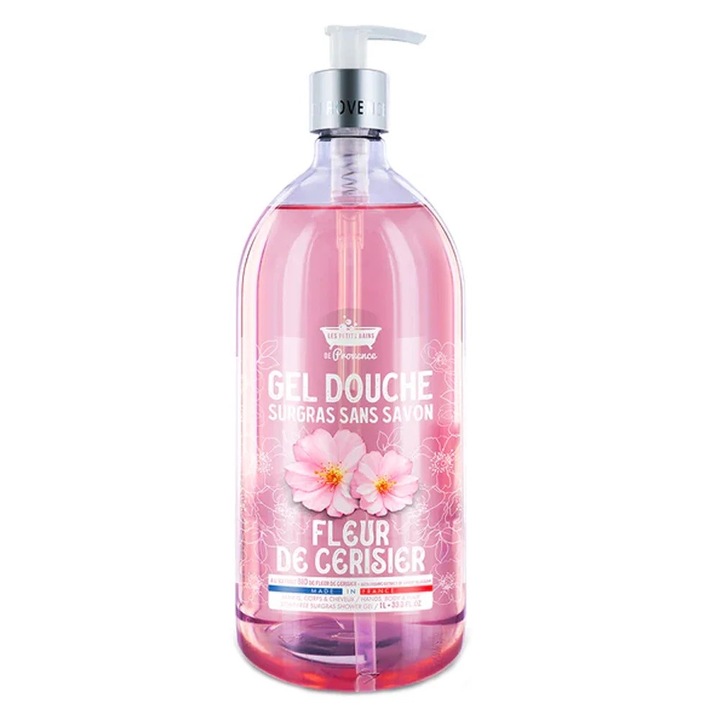 Cherry Blossom tusfürdő, Les Petites Bains de Provence, 1L