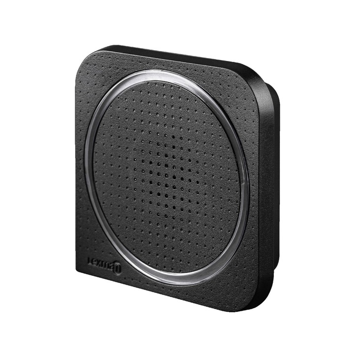 Комплект безжичен звънец Lexman, 85 dB, 230 V, захранване, черен
