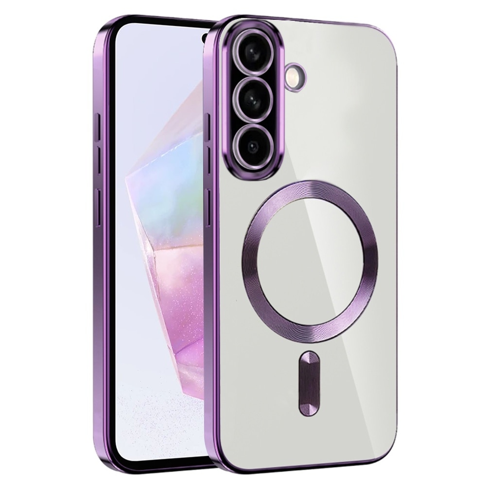 Husa pentru Samsung Galaxy A36 cu MagSafe si protectie pentru lentile anti-shock 1.5 mm transparent - Lavanda