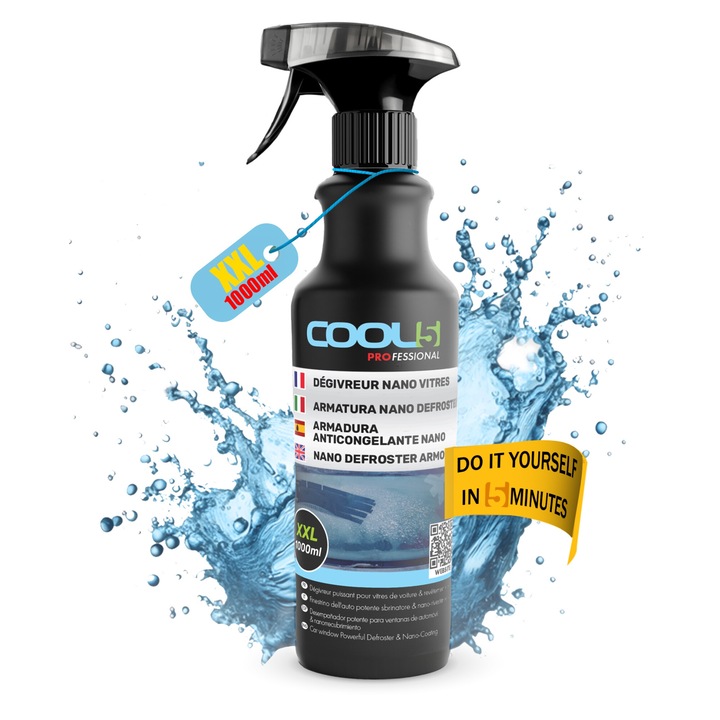 Solutie pentru dezghetarea parbrizului, Cool5, 1000 ml
