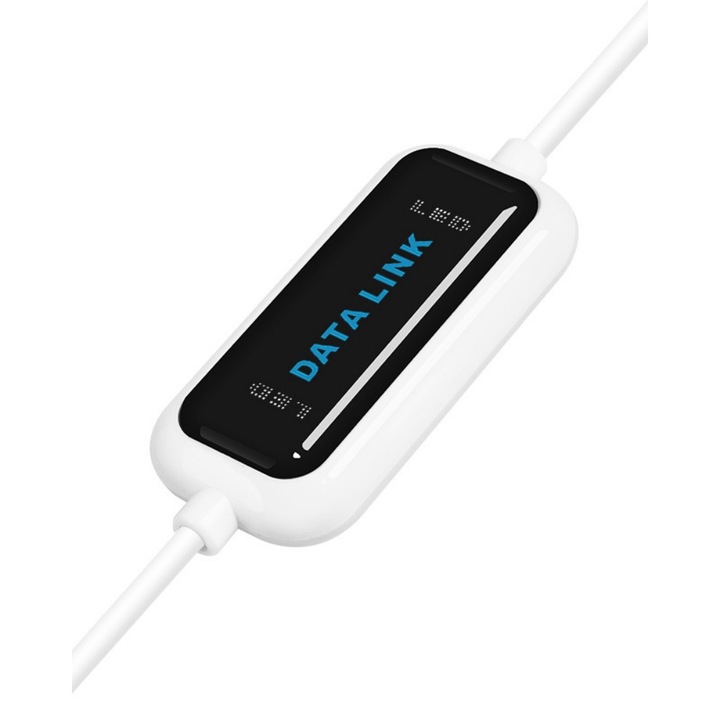 Számítógép kábel, USB interfész, 1,6 m nagy sebességű adatátvitel, 480 Mbps, driver-mentes telepítés, plug and play, 2 csomag, fehér