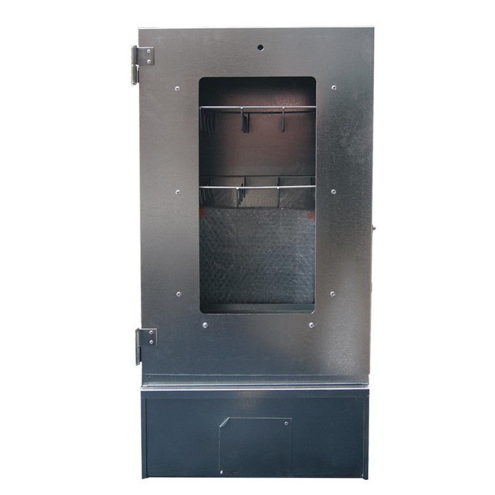 Rozsdamentes acélból készült húsfüstölő szekrény ITA H&G, 80 x 28 x 39 cm