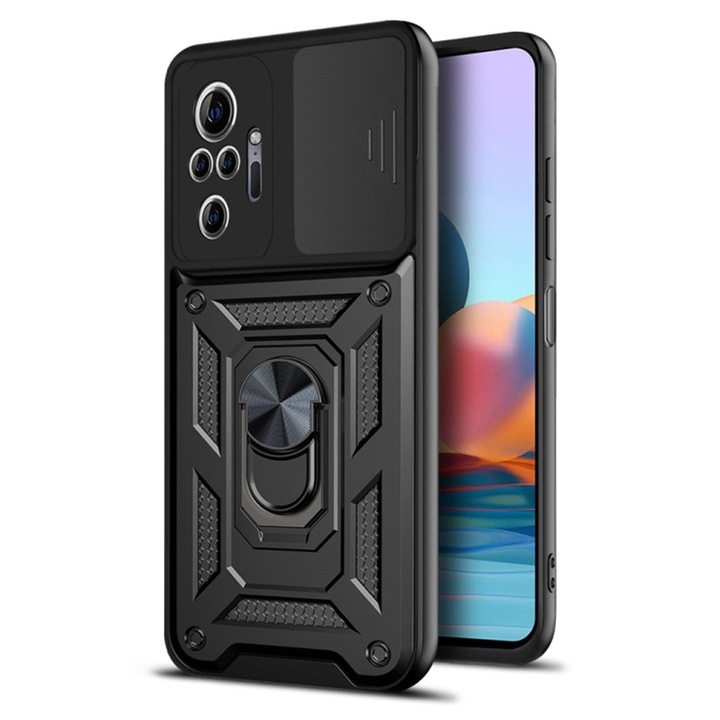 Xiaomi Redmi Note 10 Pro / Note 10 Pro Max tok - Techsuit CamShield sorozat - fekete