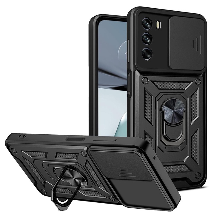 Motorola Moto G62 5G tok - Techsuit CamShield Series - fekete