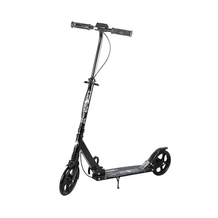 Alumínium roller, 7 éves kortól, 100 kg, fém és műanyag, fekete