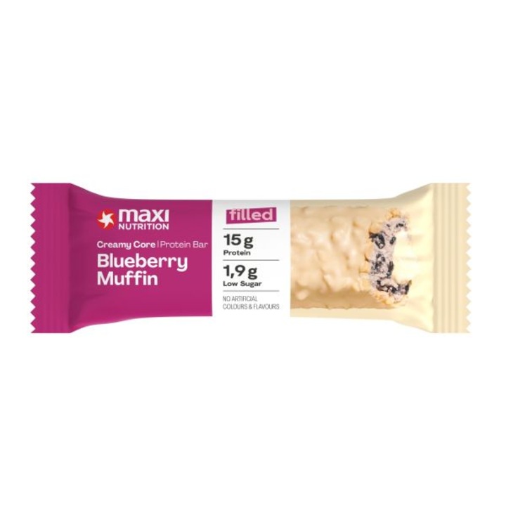 Baton Proteic Fara Zahar Creamy Core Blueberry Muffin Maxi Nutrition 45g