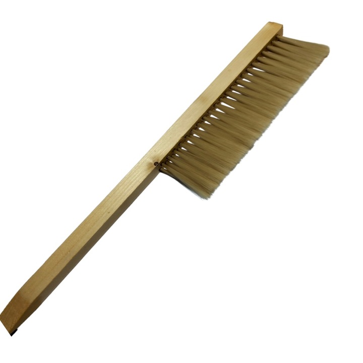 Perie apicola de par artificial cu maner drept cu 2 randuri