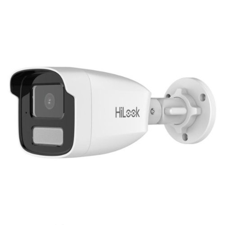 Камера IP Hikvision HiLook 4MP, 4мм обектив, двойно осветление 50м, микрофон, PoE, IP67 - IPC-B440HA-LU(4mm)