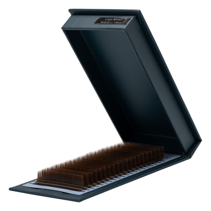 Удължаване на мигли Светлокафяв микс, дебелина 0,07, дължина 5-9, извивка M, HQLashes