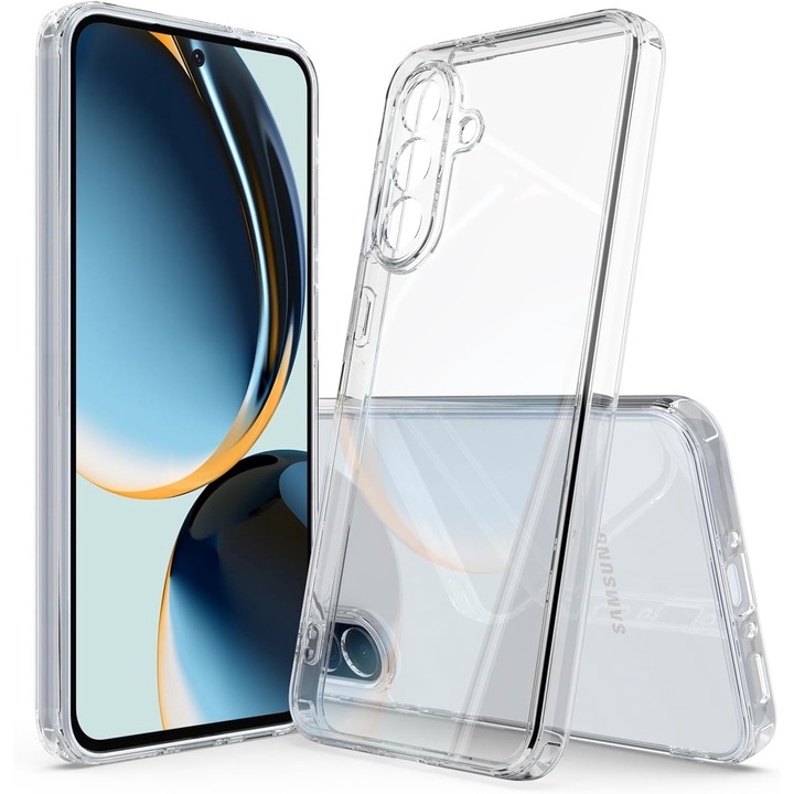 Husa pentru Samsung Galaxy A56 Anti-Shock 1.5mm cu protectie lentile Transparent