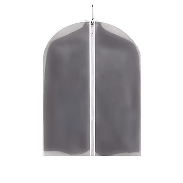 Husa de Depozitare cu Fermoar, toolsy, pentru Haine, de Protectie, pentru Voiaj, Netesut, Rezistent la Praf, 60x80 cm, Transparent-Alb