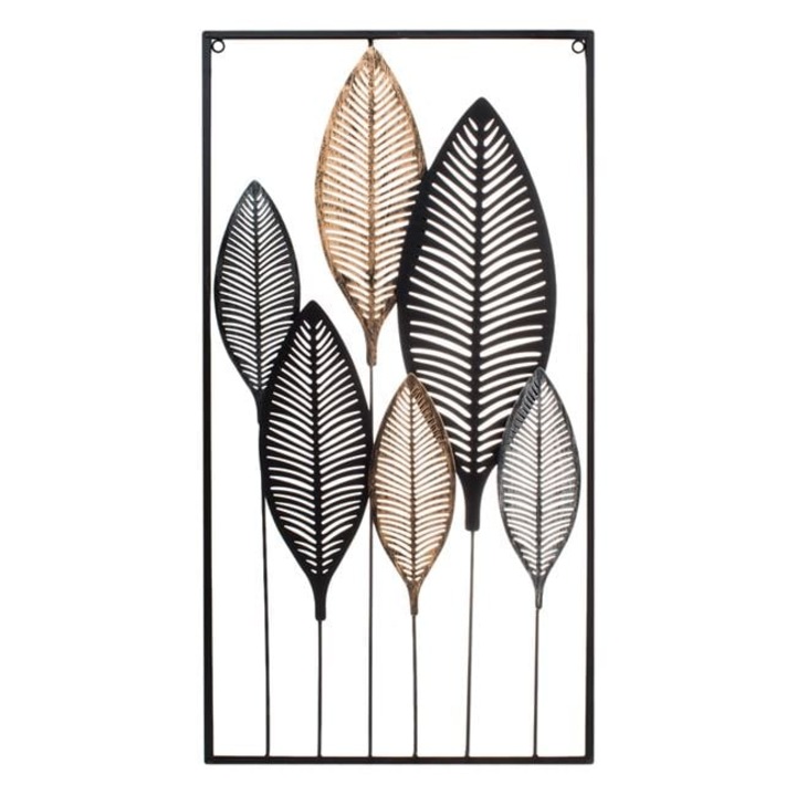 Tablou decorativ metalic design frunze Casa Shop®