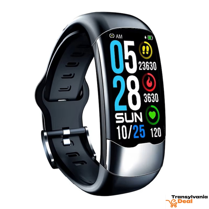 Bratara fitness M9, multifunctionala, negru, 15g