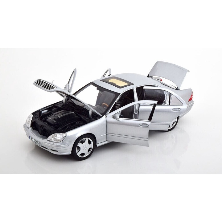 Macheta Mercedes-Benz S55 AMG 1999 argintiu 1/500pcs - 1/18 Norev