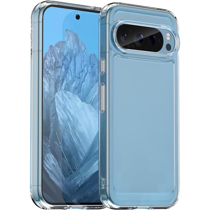 BestCase® Husa Clear Silicon 2MM, Compatibila Cu Google Pixel 9a, Antisoc, Protectie Camera, Transparent