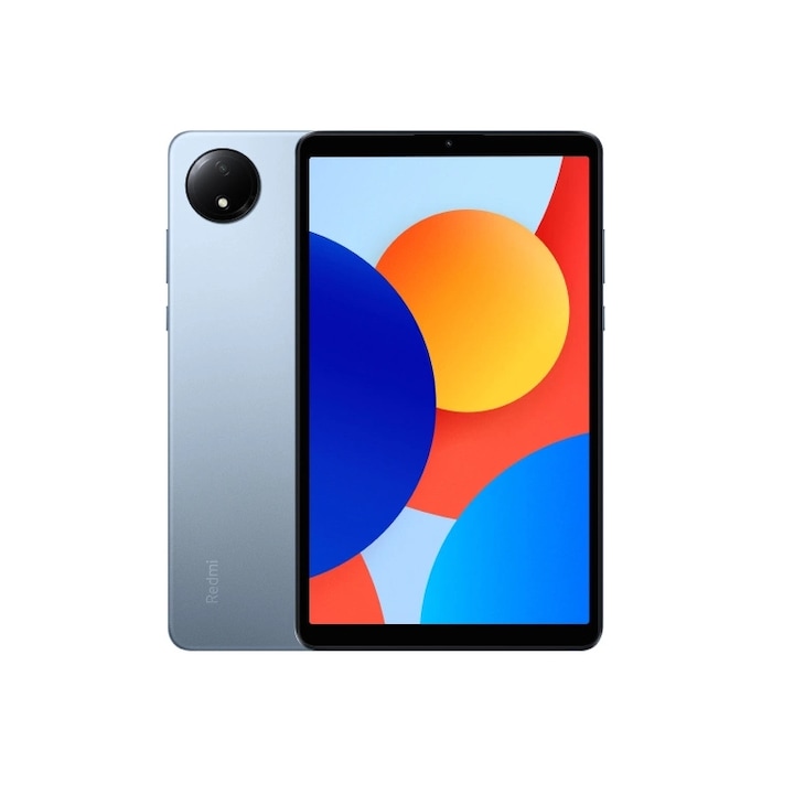 Таблет Xiaomi Redmi Pad SE 8.7, процесор MediaTek Helio G85, 8.7" LCD екран, 4GB RAM, 128GB Flash, 8MP, Wi-Fi, Bluetooth, FM, Hyper OS Blue