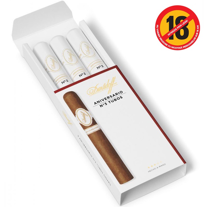 Set 3 Trabucuri Davidoff Aniversario No 3 Tubos