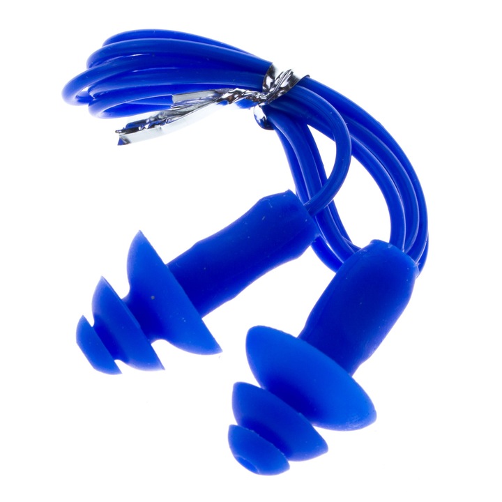 Комплект от 2 плувни тапи, Vivo, силиконови, тъмносини