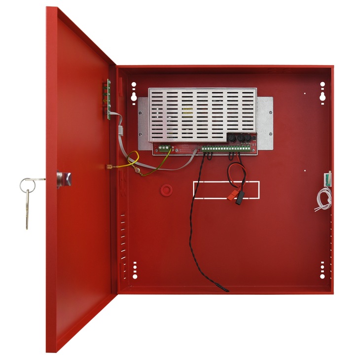 Alimentator pentru sisteme de protectie impotriva incendiilor Pulsar EN54C-2A17, protectie impotriva supratensiunilor, protectie la scurtcircuit