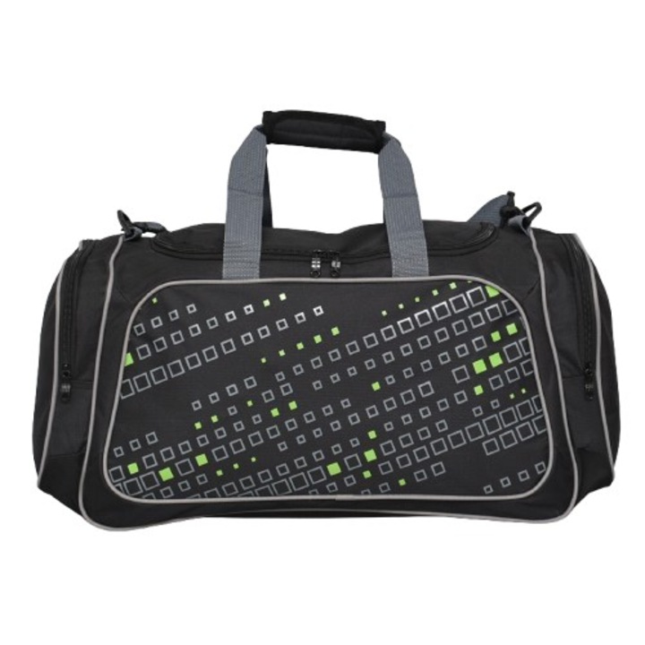 Спортен Сак 70018-1, Текстил, 60/29/24 см, Черен