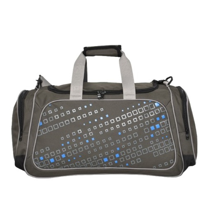 Спортен Сак 70018-2, Текстил, 60/29/24 см, Сив