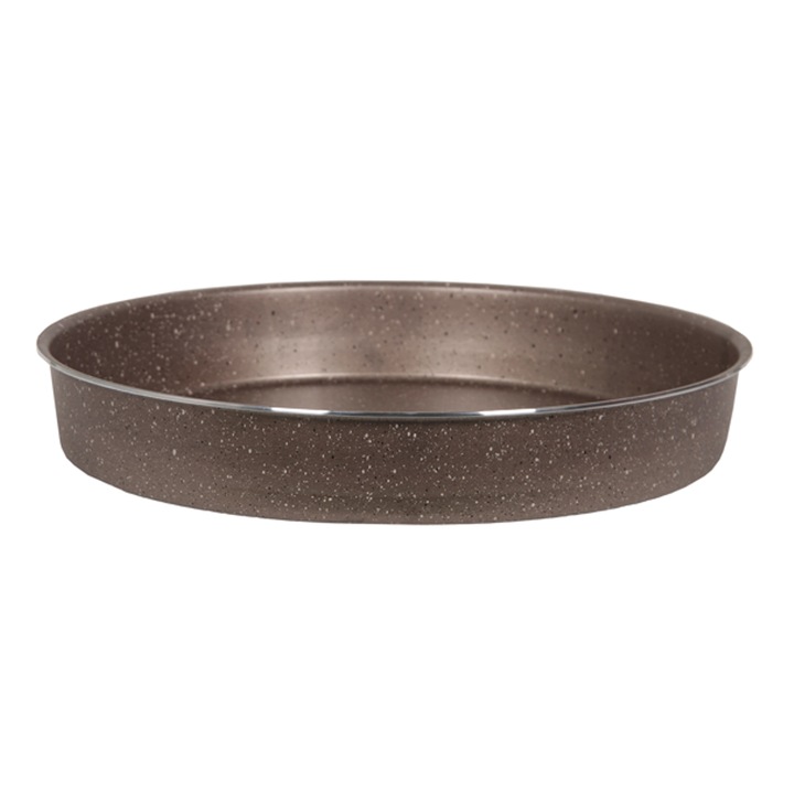 Тава HORECANO, кръг, Ø28xh7cm 2mm, златен гранит