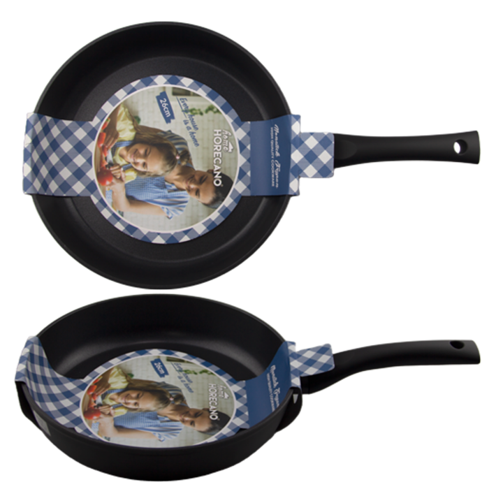 Тиган HORECANO, Ø26xh5.6cm, NONSTICK, черен