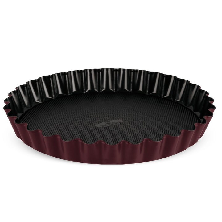 Tava pentru tarta 28 cm Leonardo Berlinger Haus BH 8630, antiaderenta, visiniu