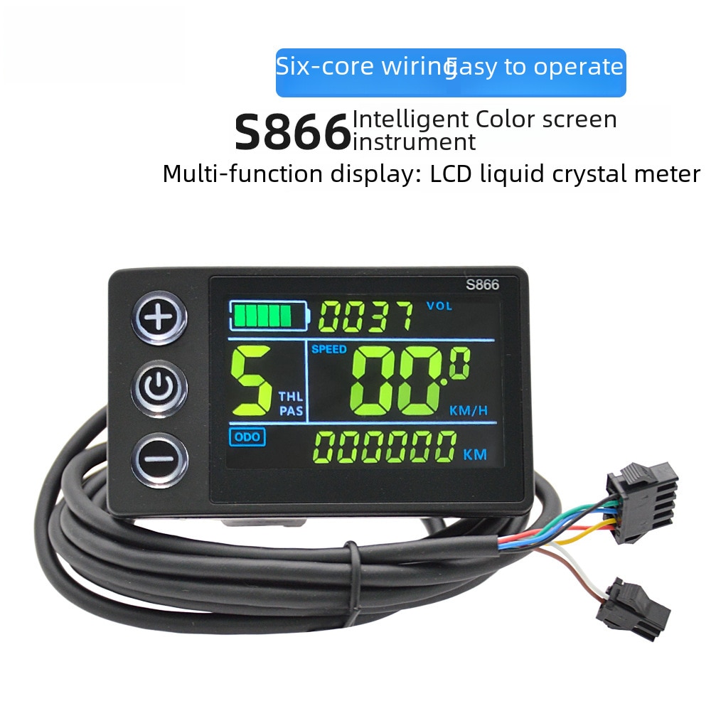 Computer pentru bicicleta electrica S866, display LCD, utilizare