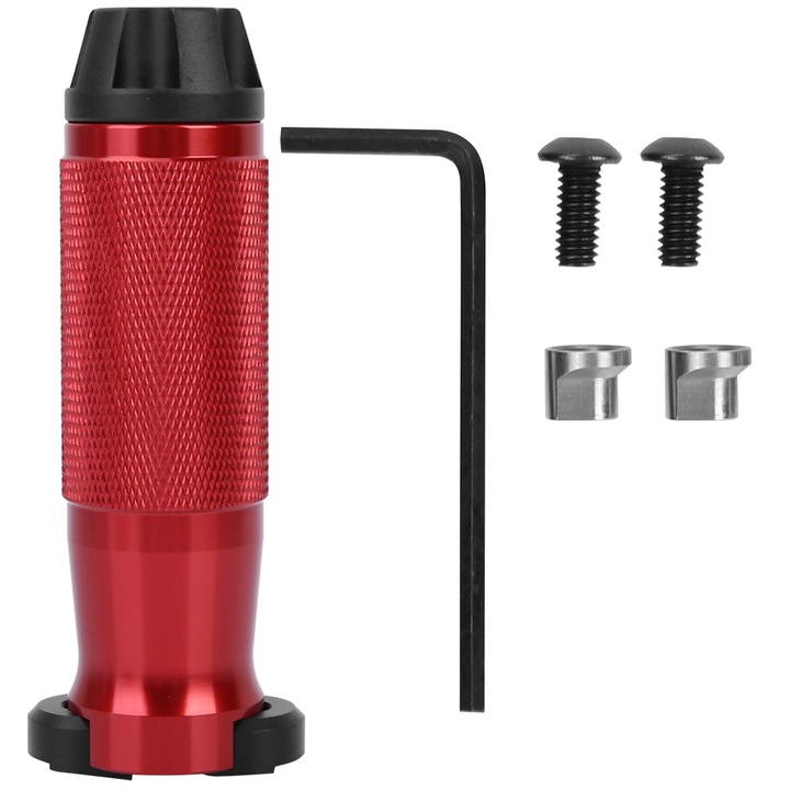 Grip vertical lung Enforose, pentru sistemul de sina KeyMod, rosu, 10.7x3.5cm, set cu cheie si suruburi