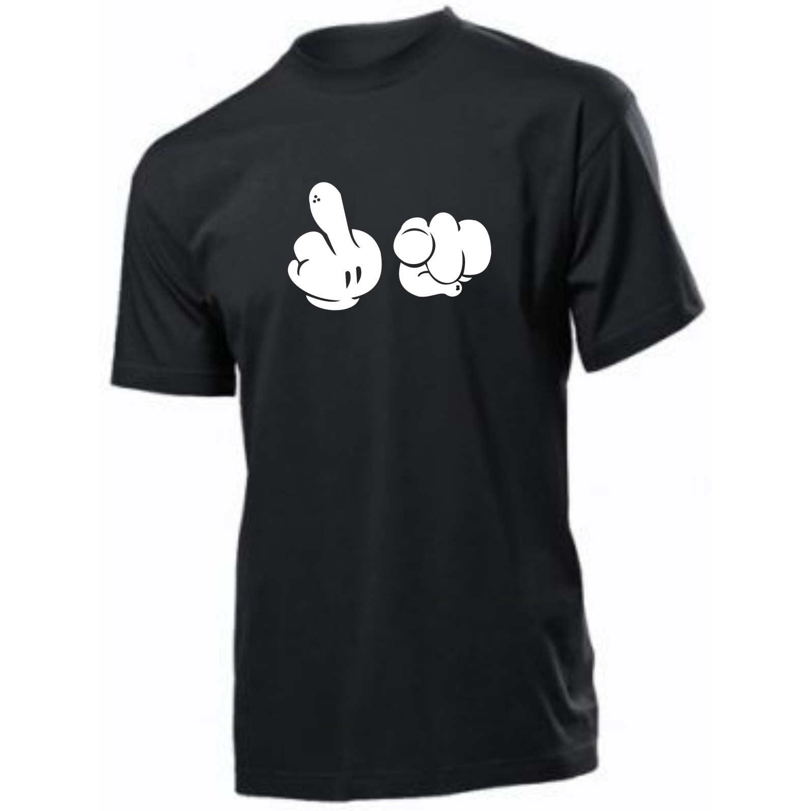 Tricou personalizat, bumbac, Stedman, negru, marime L, personalizare 